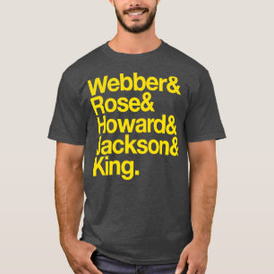Fab Five Basketball Yellow T-Shirt