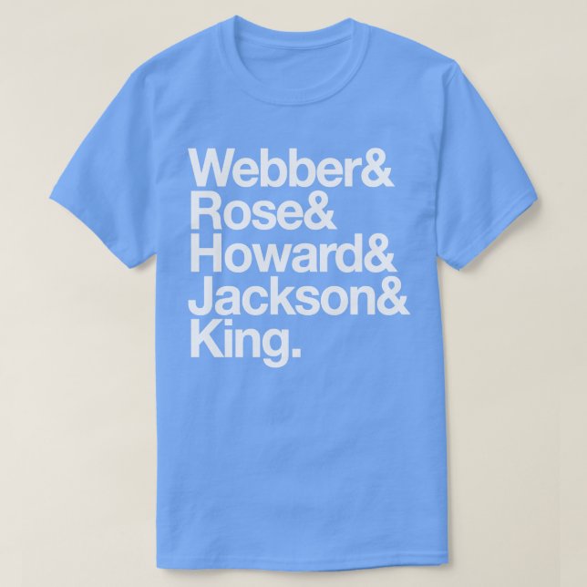 Fab Five White T-Shirt (Design Front)