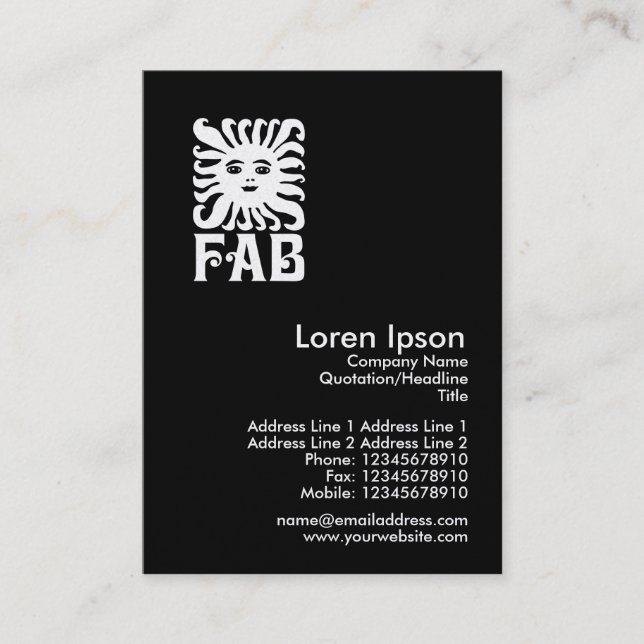 Fab - Gold Business Card (Front)