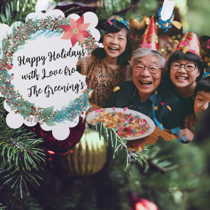 Fab paper tree decoration gift label family photo card
