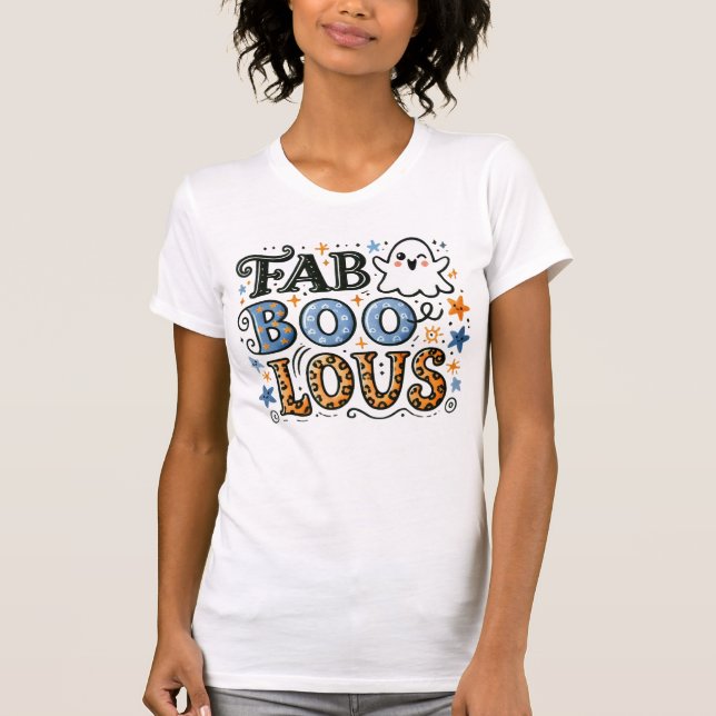 FabBOOlous – Ghosts with Glam T-Shirt (Front)