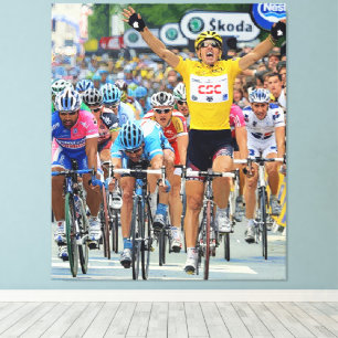 Fabian Cancellara Early Hero Stage 3 Tour de Franc Canvas Print