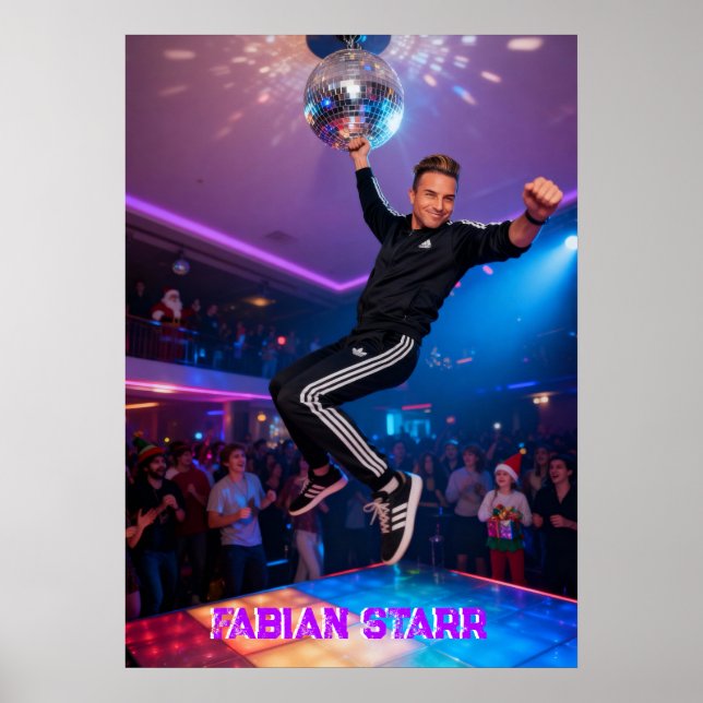 FABIAN STARR - DISCO BALL POSTER (Front)
