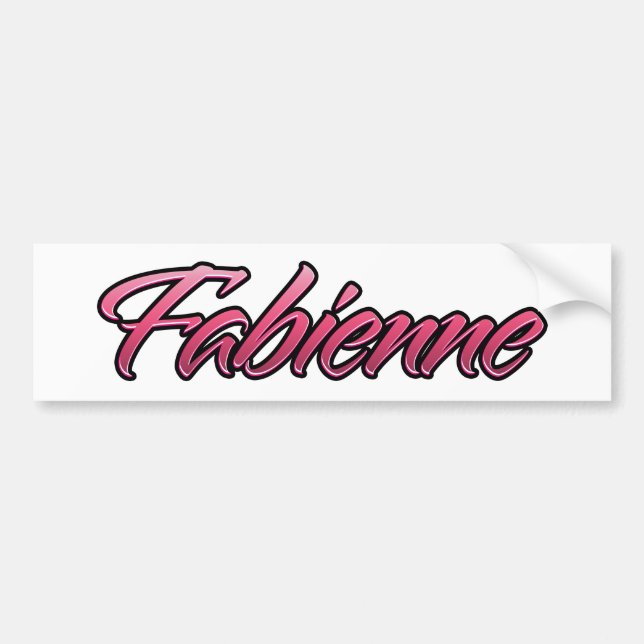 Fabienne faded pink Aufkleber Sticker (Front)
