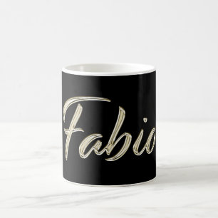 Fabio Name whitegold Tasse Teetasse Coffee Mug