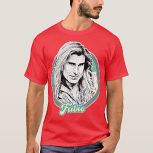 Fabio Retro 90s Aesthetic Fan Design 2 T-Shirt