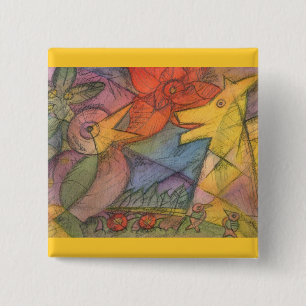 Fable Talk 15 Cm Square Badge