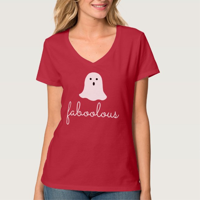 Faboolous boo ghost t-shirt for Halloween (Front)