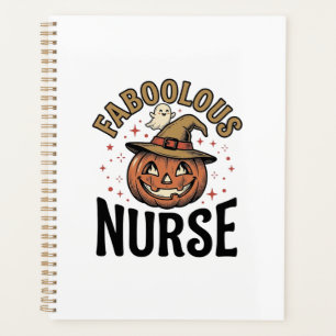 Faboolous Nurse Halloween Pumpkin Vintage Shirt De Planner