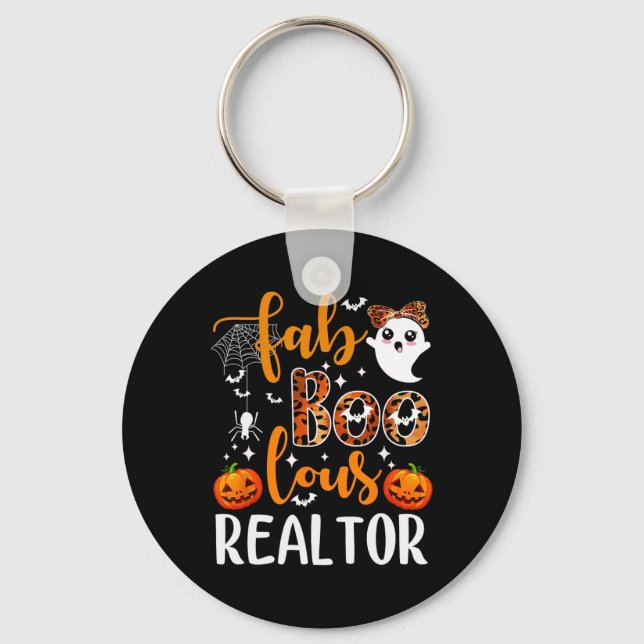 Faboolous Realtor Halloween Realtor Real Estate Ag Key Ring (Front)