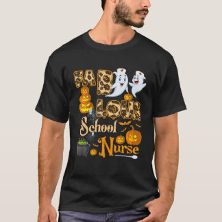 Faboolous School Nurse Funny RN Squad Halloween Pu T-Shirt