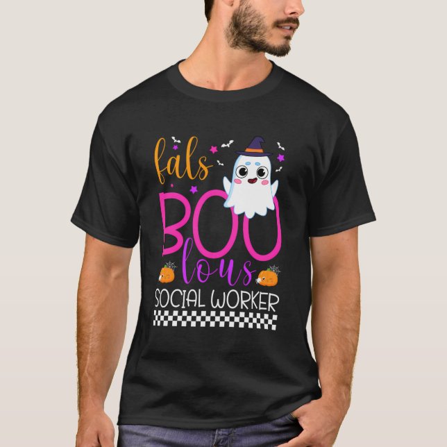 Faboolous Social Worker Funny Social Worker Hallow T-Shirt (Front)