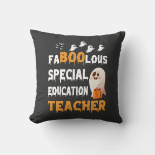 Faboolous Special Education Teacher-Halloween Cushion