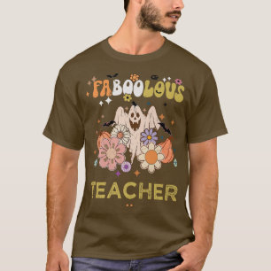FABOOLOUS Teacher Costume This Is My Spooky Vibes T-Shirt