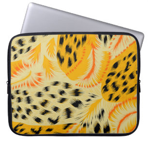 fabric abstract mixed animal skin texture backgrou laptop sleeve