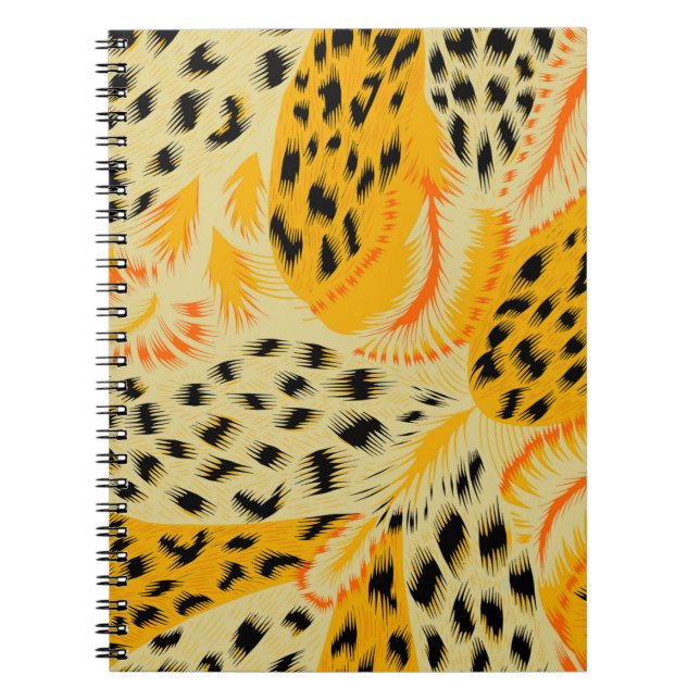 fabric abstract mixed animal skin texture backgrou notebook (Front)
