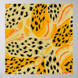 fabric abstract mixed animal skin texture backgrou poster