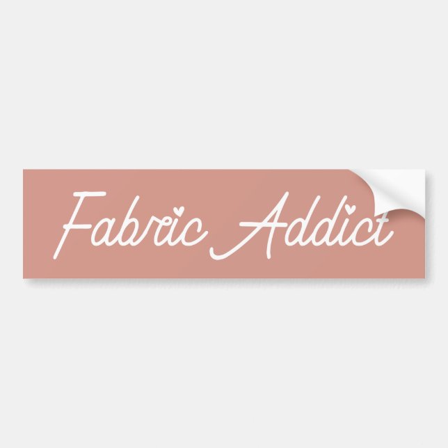 Fabric Addict Modern Quilter Bumper Sticker (Front)