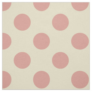Fabric: Beige & light pink polka dots Fabric