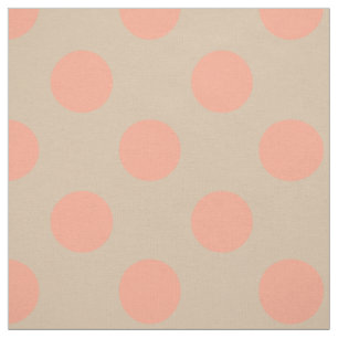 Fabric: Beige & pink polka dots Fabric