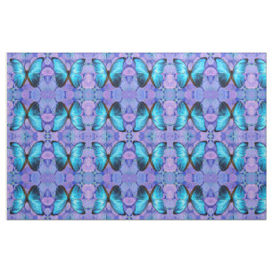 Fabric - Blue Butterfly on Hydrangea