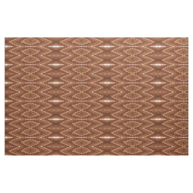 Fabric - Brown Kaleidoscopic Pattern (Fat Quarter)