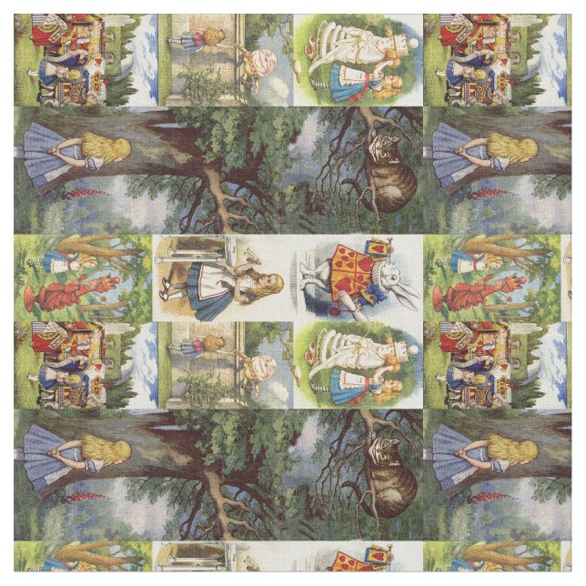 Fabric Cheshire Cat in wonderland (Close Up)