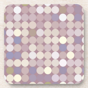 Fabric circles abstract pattern coaster
