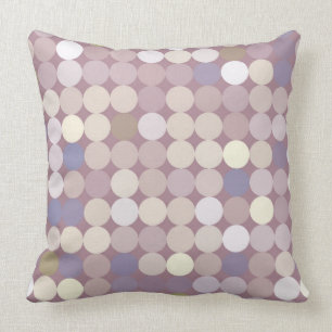 Fabric circles abstract pattern cushion