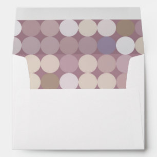 Fabric circles abstract pattern envelopes