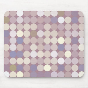 Fabric circles abstract pattern mouse pad