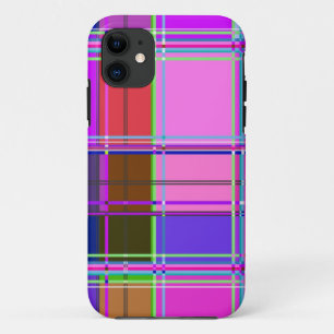 Fabric Cloth Colours Squares iPhone 11 Case
