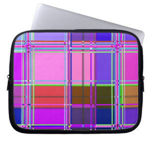 Fabric Cloth Colours Squares Laptop Sleeve