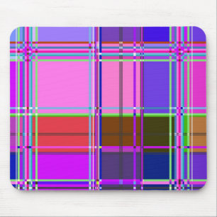 Fabric Cloth Colours Squares Mouse Pad