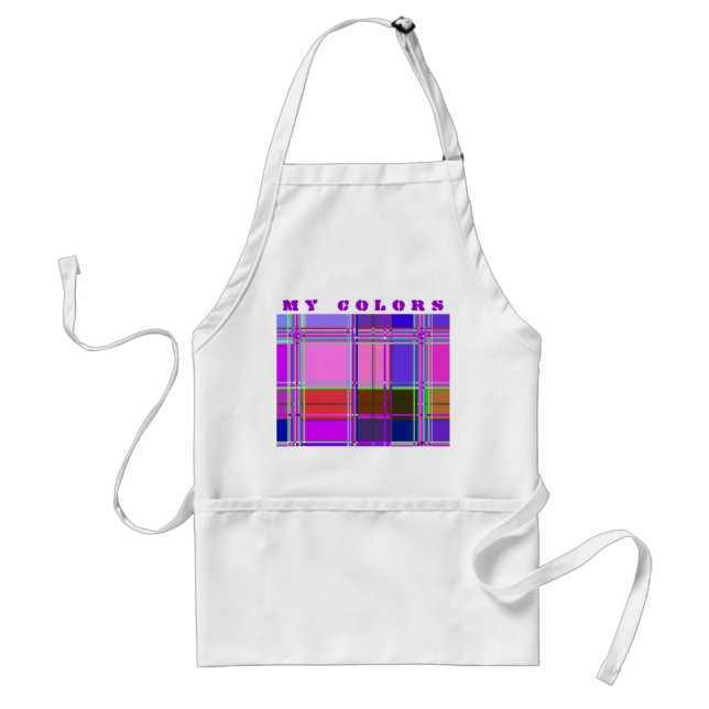 Fabric Cloth Colours Squares Standard Apron (Front)