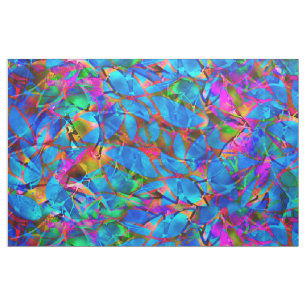 Fabric Floral Abstract Stained Glass