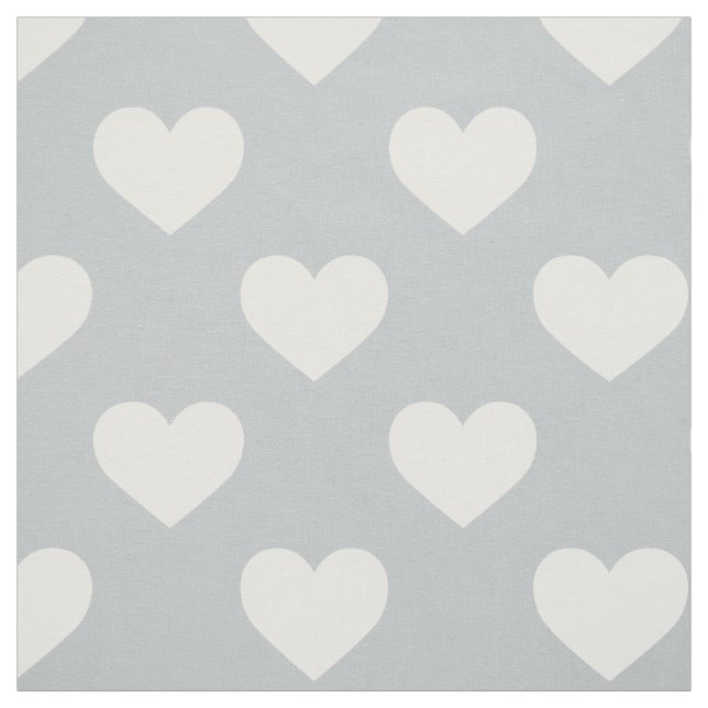 Fabric: Grey hearts Fabric (Swatch)