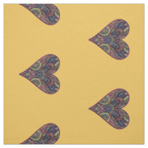 Fabric Heart Tapestry Choose Any Background Colour