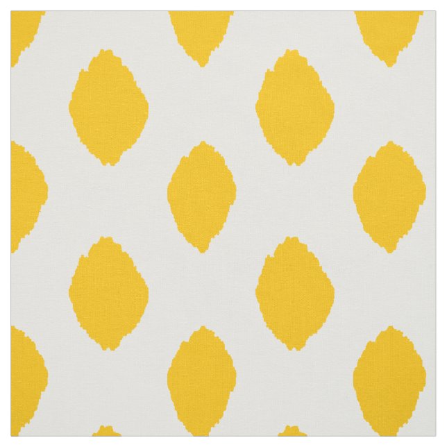 Fabric: Ikat pattern in yellow Fabric (Swatch)