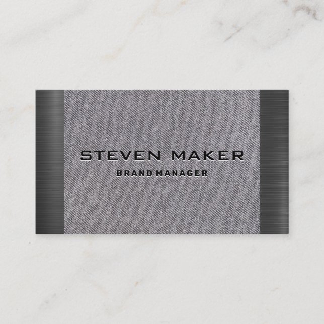 Fabric | Metallic Business Card (Front)