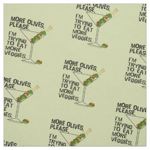 FABRIC - MORE OLIVES! Trying to eat more veggies!