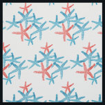 fabric Nautical starfish snowflake Christmas<br><div class="desc">Style, Individualise & Personalise almost anything that comes mind. Customise your whole world With A Wide Variety of Unique Zazzle Products to Choose from. Find Or Create those one-of-a-kind gifts you just cant find anywhere else. Merchandising in Unique Customisable Apparel & Unique Home Decor and much more. Inspired by the...</div>