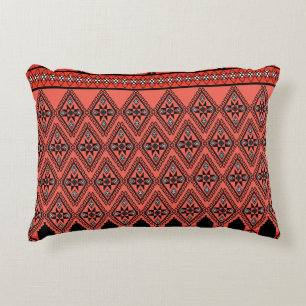 Fabric patterns: blue background decoration. decorative cushion