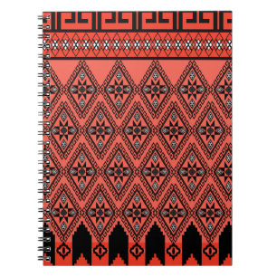 Fabric patterns: blue background decoration. notebook