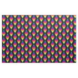 Fabric - Rainbow Diamonds off-set