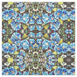 Fabric - SG Blue Morning Glories