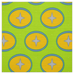 Fabric, star circle pattern fabric
