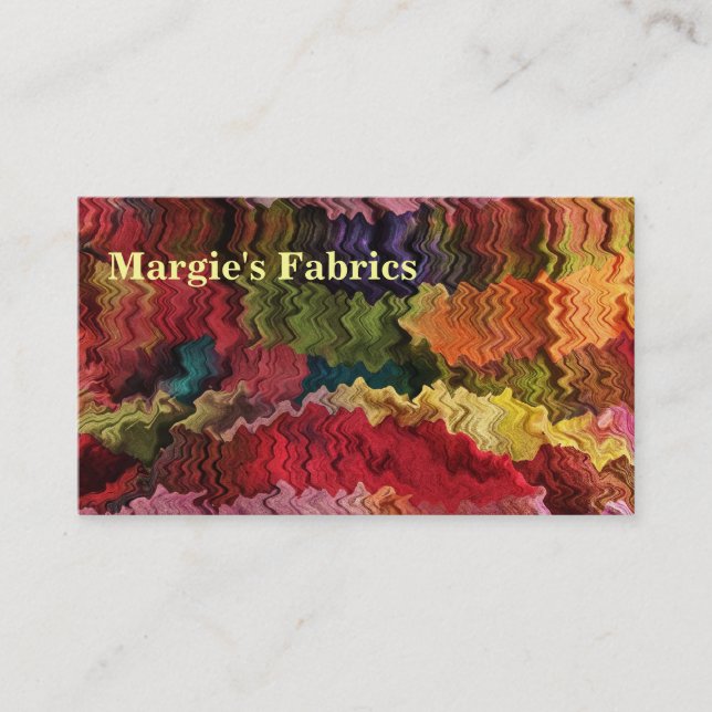 Fabric Store Business Card (Front)