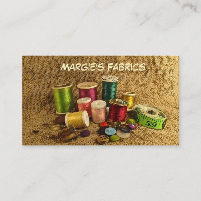 Fabric Store Business Card (Front)