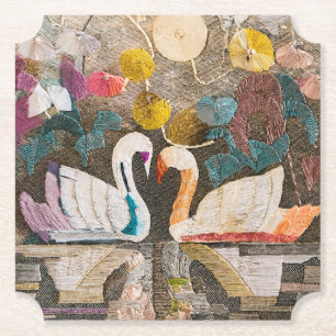 Fabric Swan Coaster